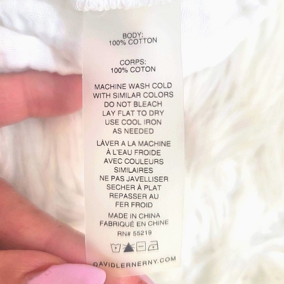 REVOLVE x DAVID LERNER SIMONE OVERLAP CROP TEE CROPPED CREWNECK PACK KEYHO… - Picture 9 of 10